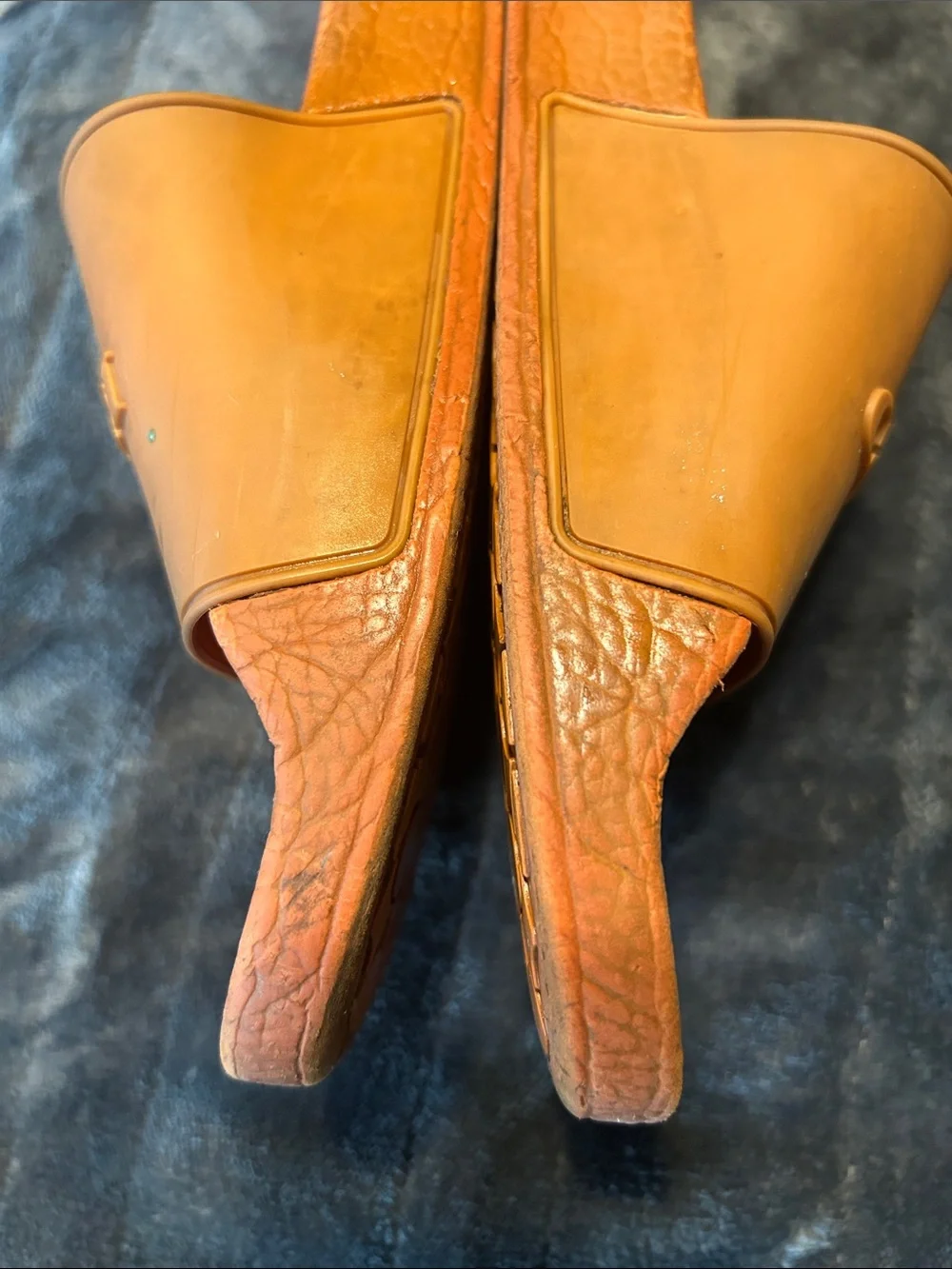 Coach Men’s Tan/Brown Logo Slide Sandals size 8
